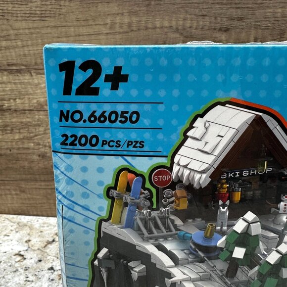 TOKMOC Snow Mountain Skiing Building Blocks Set 2200 PCS Motorized 12+ Compatibl - Picture 4 of 12